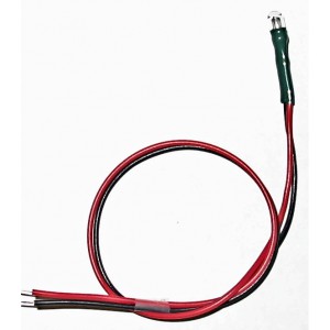 Pilot Lamp (LED) 12v 3mm with 18cm wire (EA)